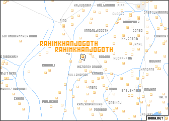 map of Rahīm Khān jo Goth