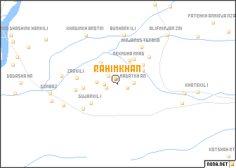 map of Rahīm Khān