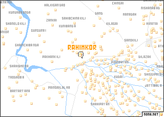 map of Rahīm Kor