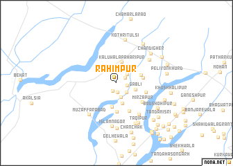 map of Rahīmpur