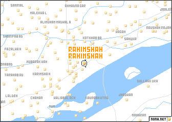 map of Rahīm Shāh