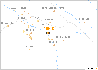 map of Rahīz