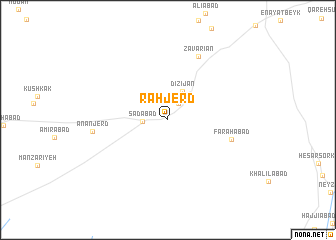 map of Rāhjerd