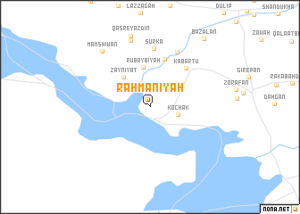 map of Raḩmānīyah