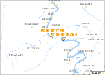 map of Raḩmānīyeh