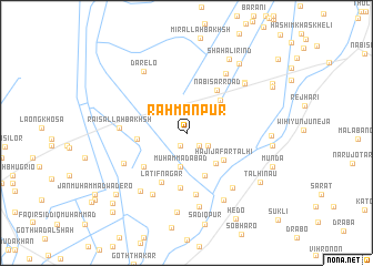 map of Rahmānpur