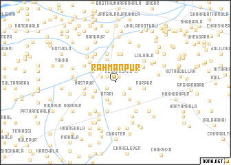 map of Rahmānpur
