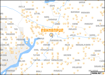 map of Rahmānpur