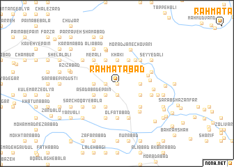 map of Raḩmatābād