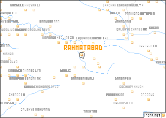 map of Raḩmatābād