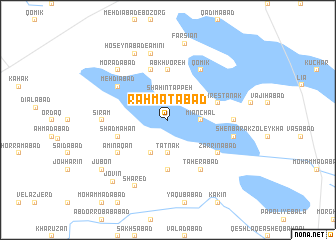 map of Raḩmatābād