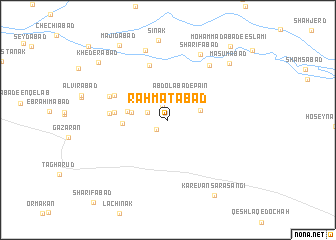 map of Raḩmatābād