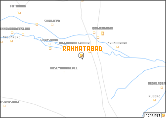 map of Raḩmatābād