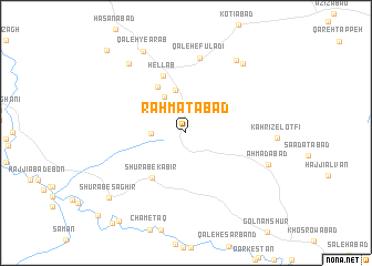 map of Raḩmatābād