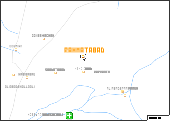 map of Raḩmatābād