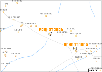 map of Raḩmatābād