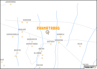 map of Raḩmatābād