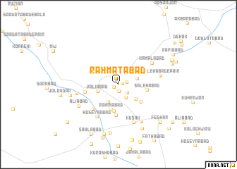 map of Raḩmatābād