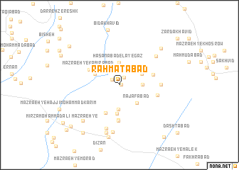 map of Raḩmatābād