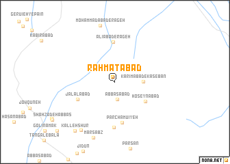 map of Raḩmatābād