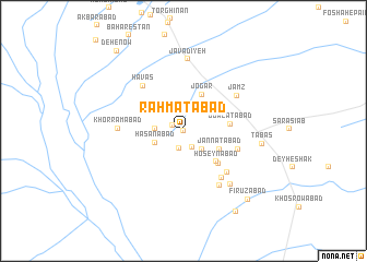 map of Raḩmatābād