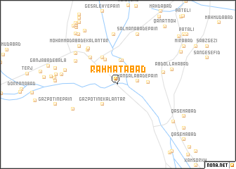 map of Raḩmatābād