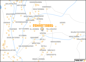 map of Raḩmatābād