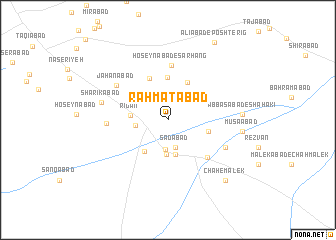 map of Raḩmatābād