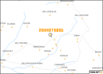 map of Raḩmatābād