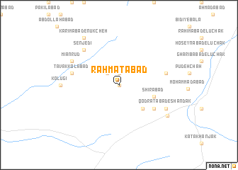 map of Raḩmatābād