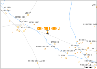 map of Raḩmatābād