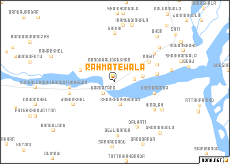 map of Rahmatewāla