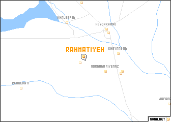 map of Raḩmatīyeh