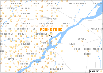 map of Rahmatpur