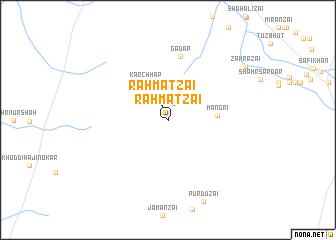 map of Rahmatzai