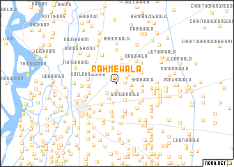 map of Rahmewāla