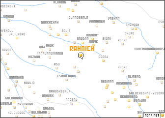 map of Rahnīch