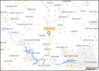 map of Rahns