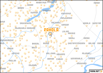 map of Rāhola