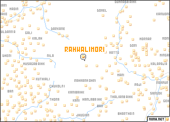 map of Rāhwāli Mori