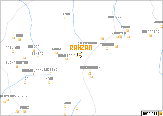 map of Rāhzan
