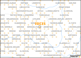 map of Raíces