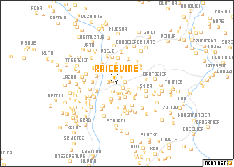 map of Raičevine