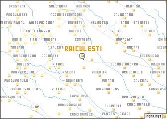 map of Răiculeşti