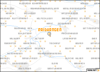 map of Raidwangen