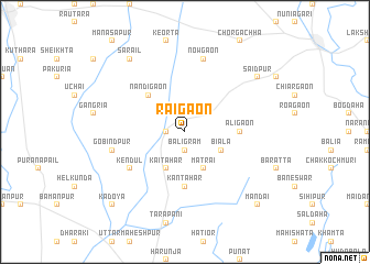 map of Rāigaon