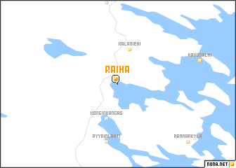 map of Räihä