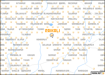 map of Rāikāli