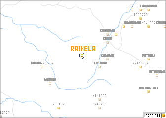 map of Raikela