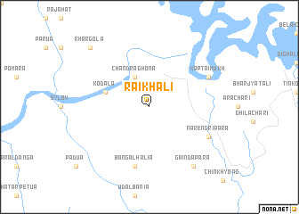 map of Raikhāli
